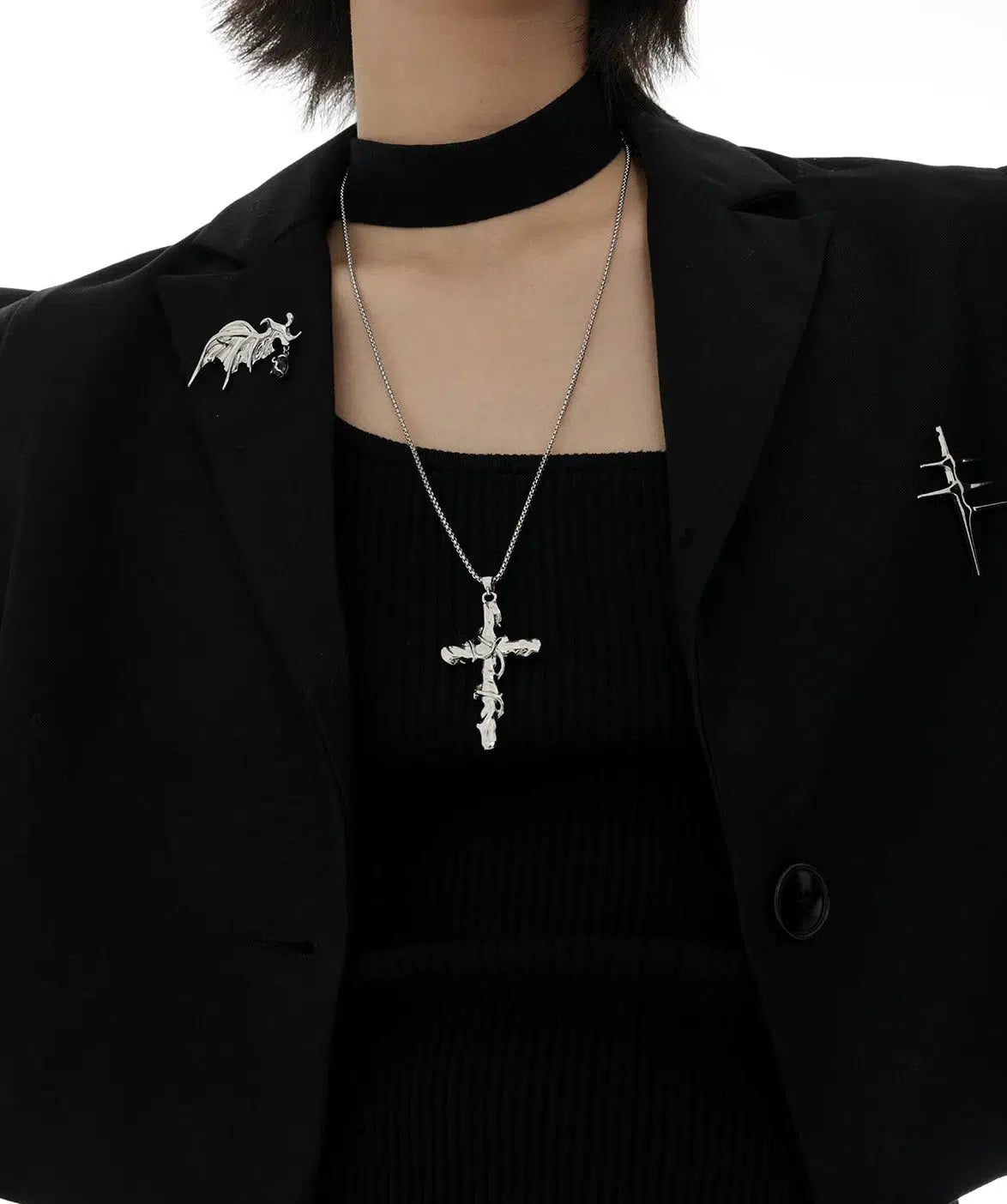 Thorns Cross Necklace