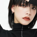 Threaded Circle Earrings