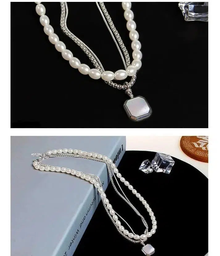 Three-piece Pearl Necklace