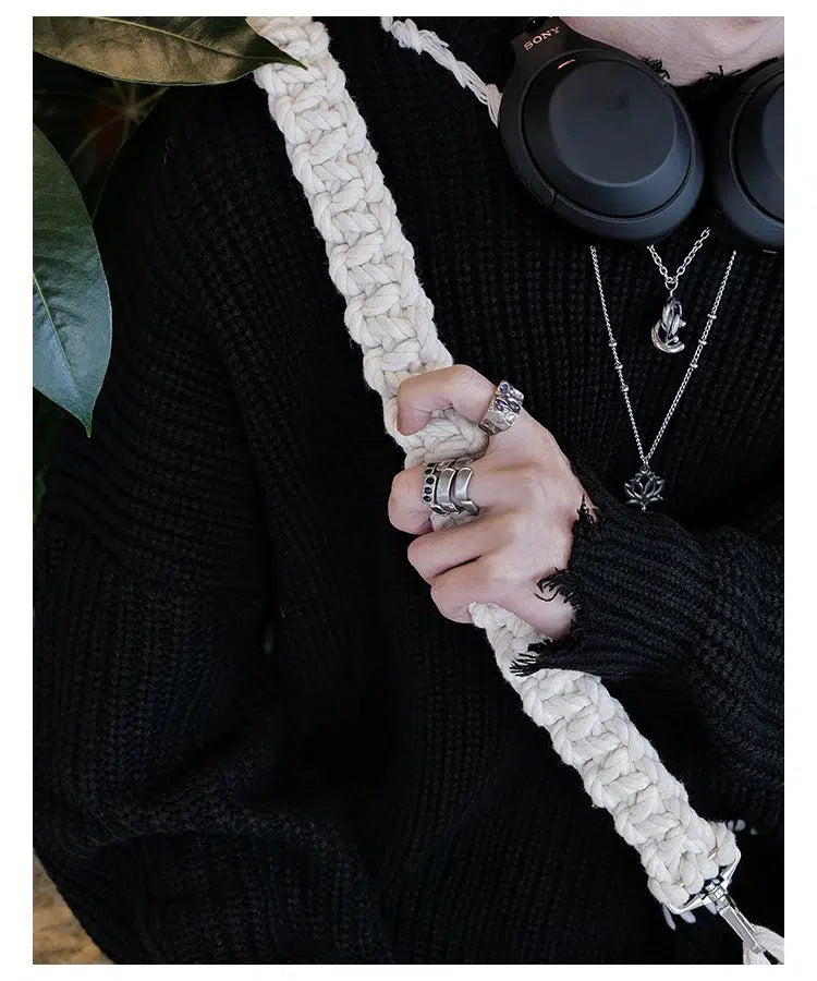 Three-piece Titanium Steel Set Diamond Ring