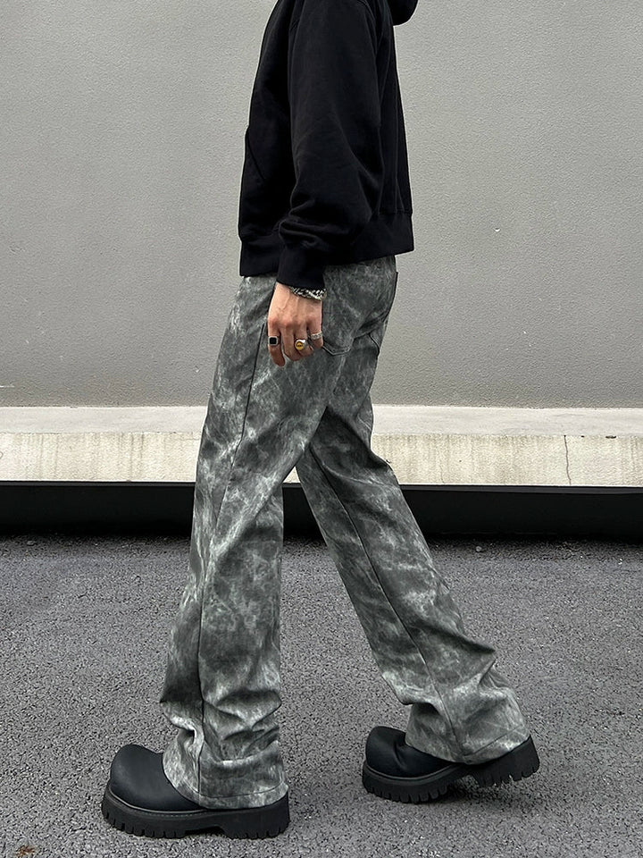 Tie-Dye Patterned Casual Pants