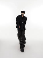 Tie Splicing Loose Cardigan Shirt