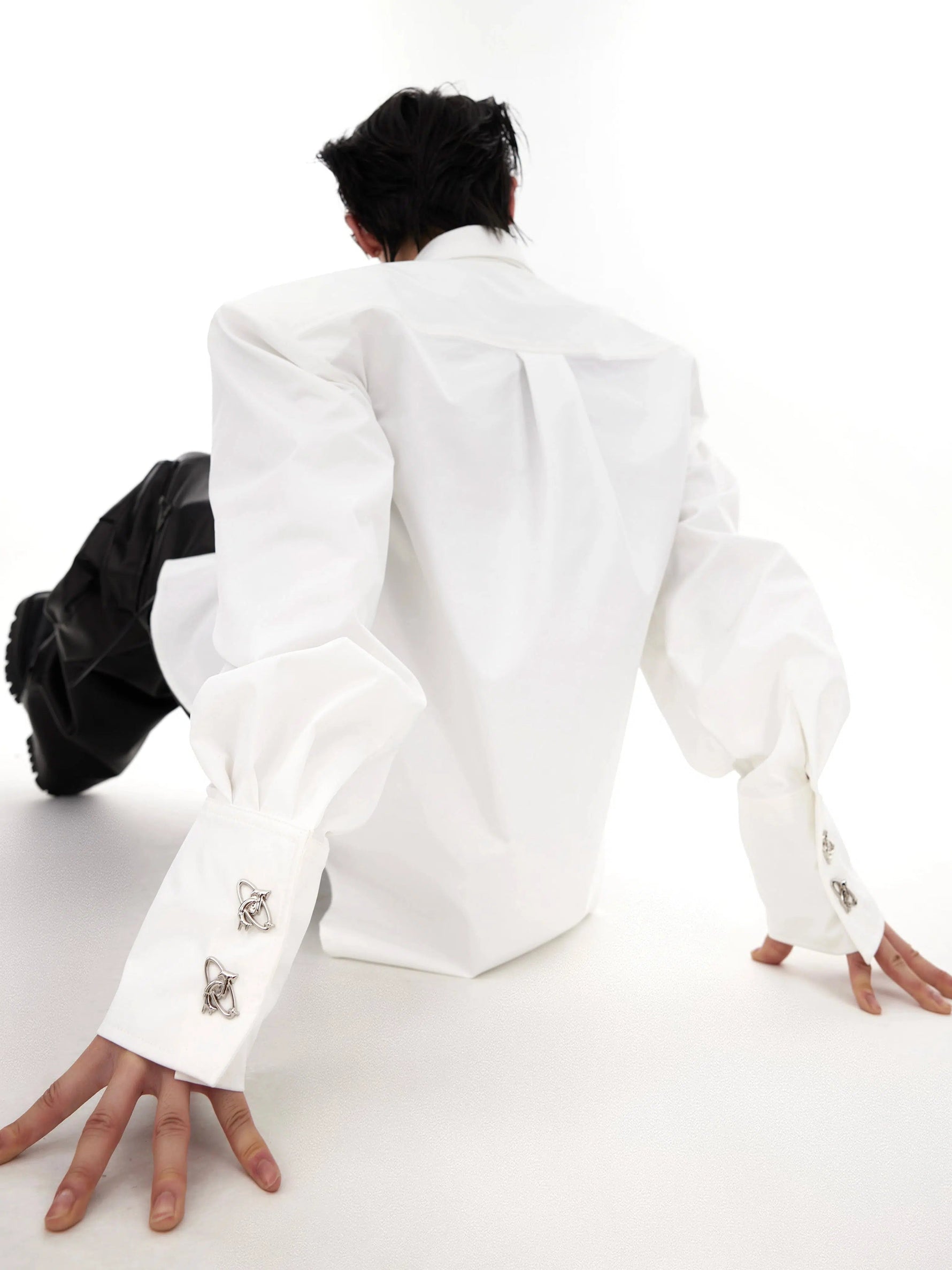 Tie Splicing Loose Cardigan Shirt