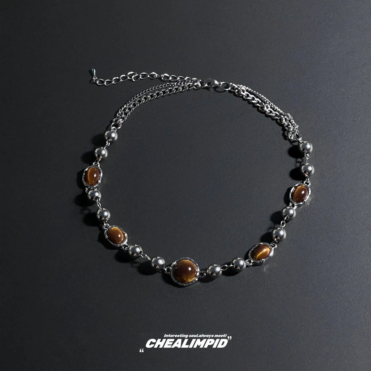 Tiger Eye Beaded Necklace