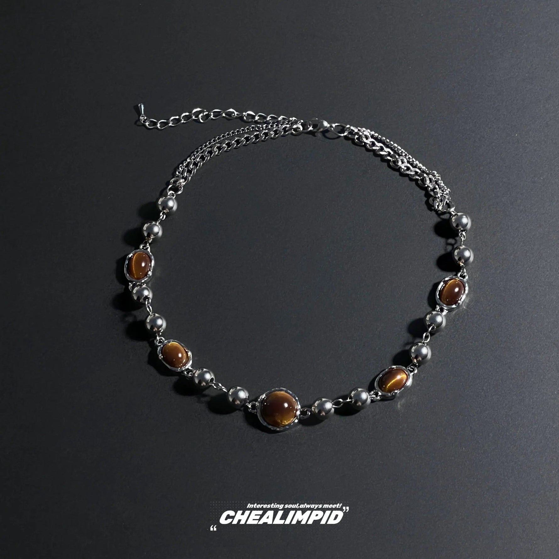 Tiger Eye Beaded Necklace