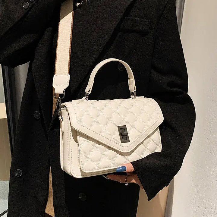 Top Handle Quilted Small Square Bag