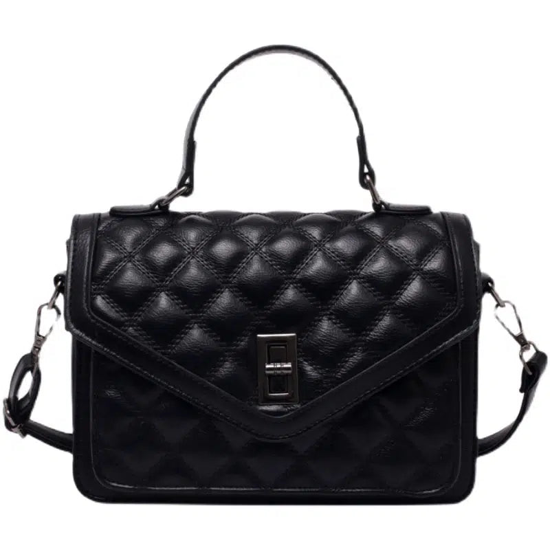 Top Handle Quilted Small Square Bag
