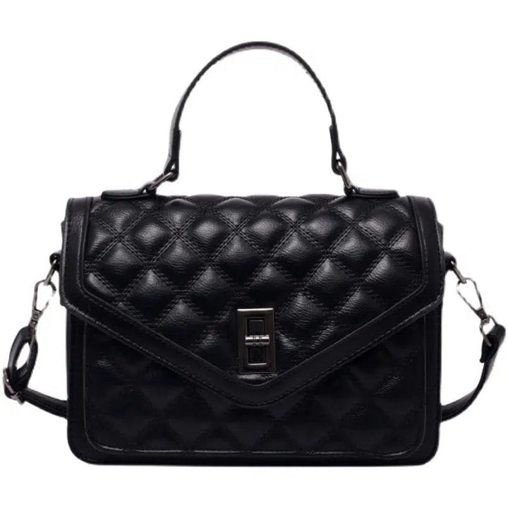 Top Handle Quilted Small Square Bag