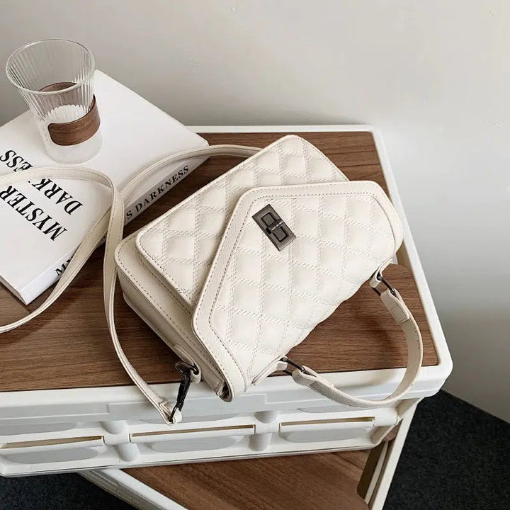 Top Handle Quilted Small Square Bag