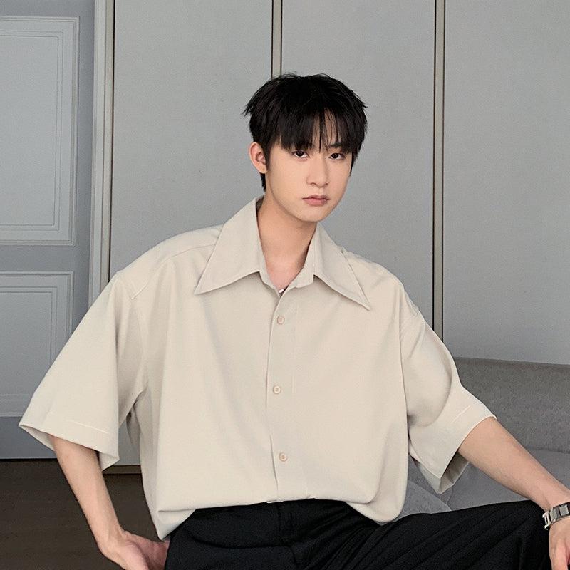 Topstitched Button-down Shirt