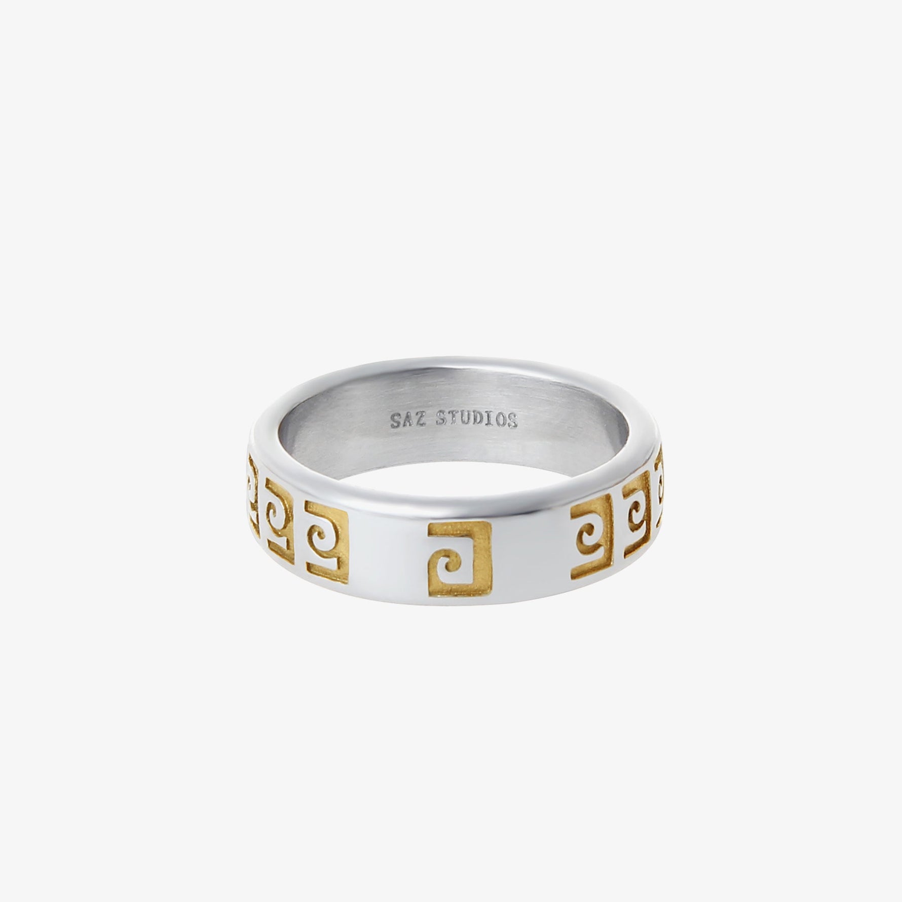 Totem Gold Pattern Ring