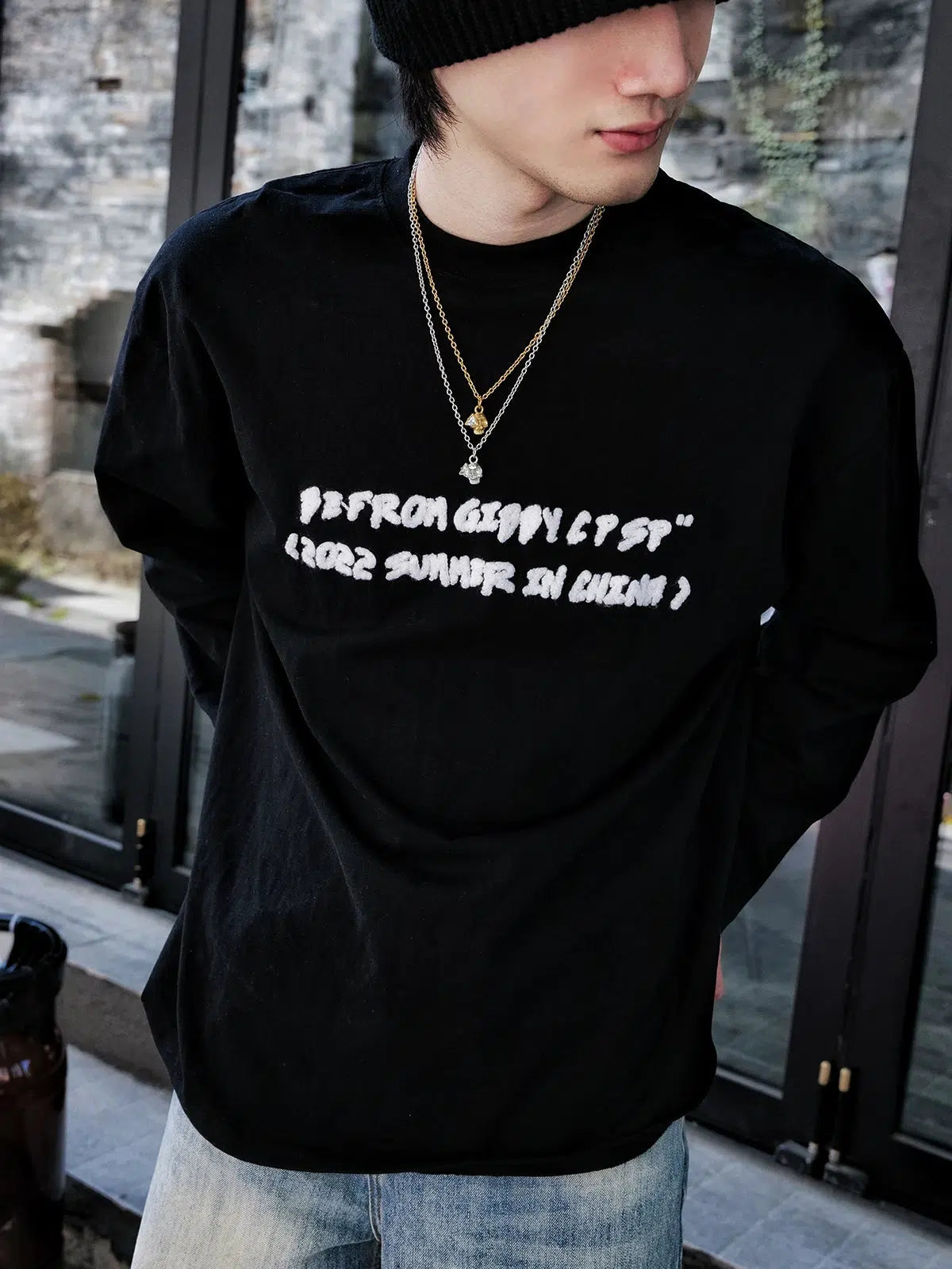 Triangular Diamond Skull Eyes Pendant Necklace