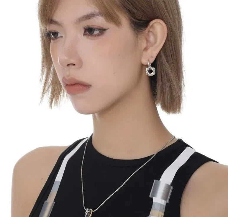 Tricolor Flower Necklace