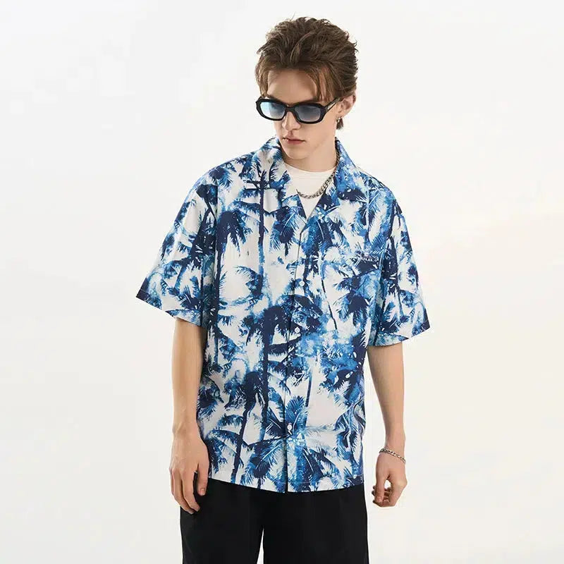 Tropical Palm Tree Print Shirt