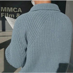 Turtleneck Half-zip Lapel Sweater