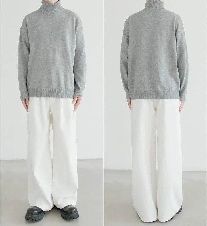 Turtleneck Knit Sweater