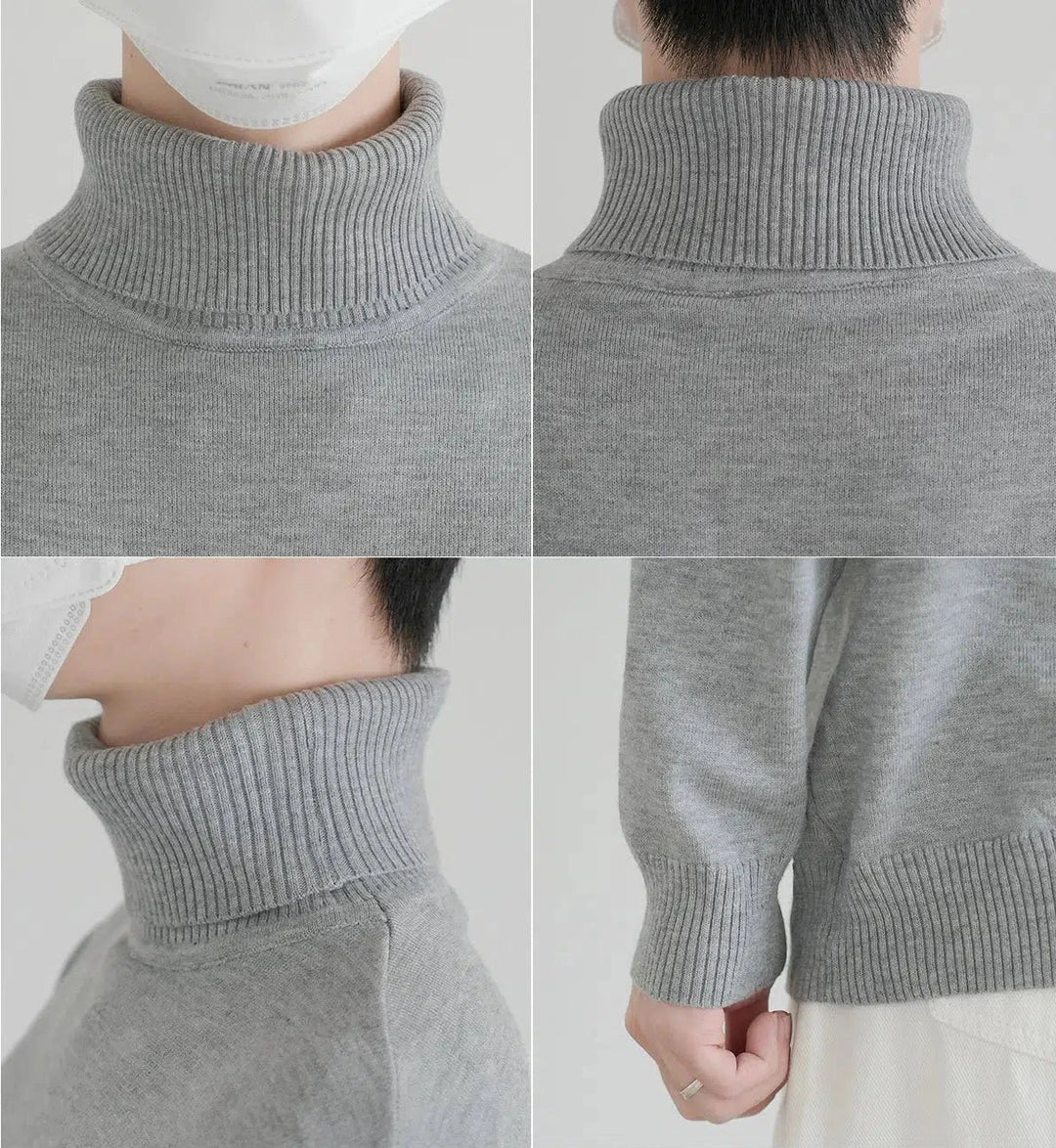 Turtleneck Knit Sweater