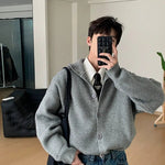 Turtleneck Lapel Knitted Cardigan