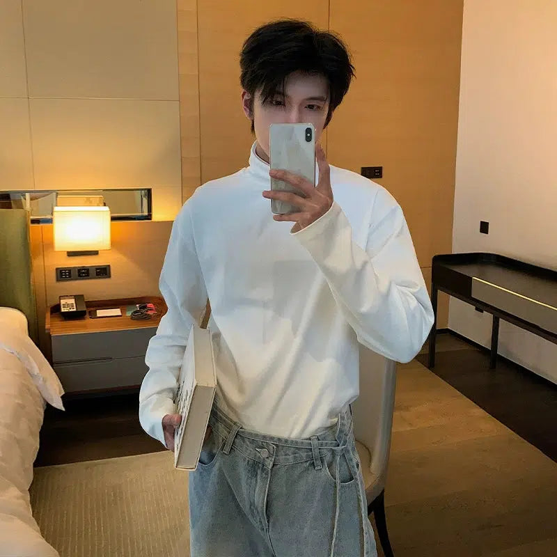 Turtleneck Long Sleeve Pullover