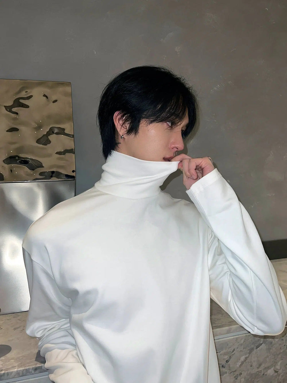 Turtleneck Long Sleeve T-shirt