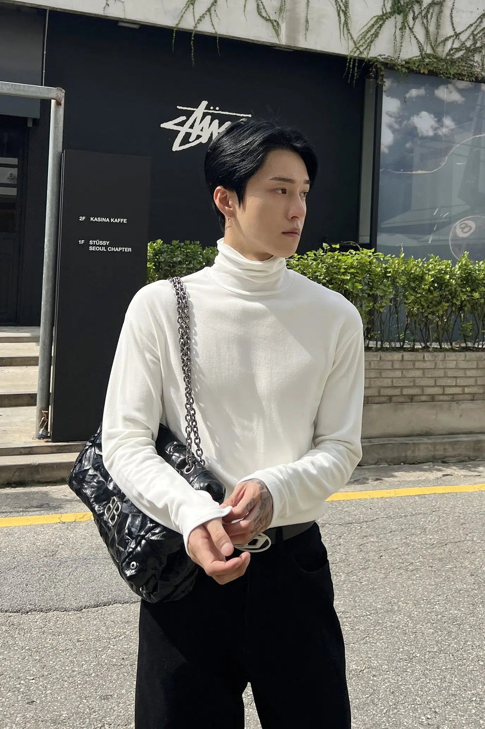 Turtleneck Slim Fit Bottoming Shirt