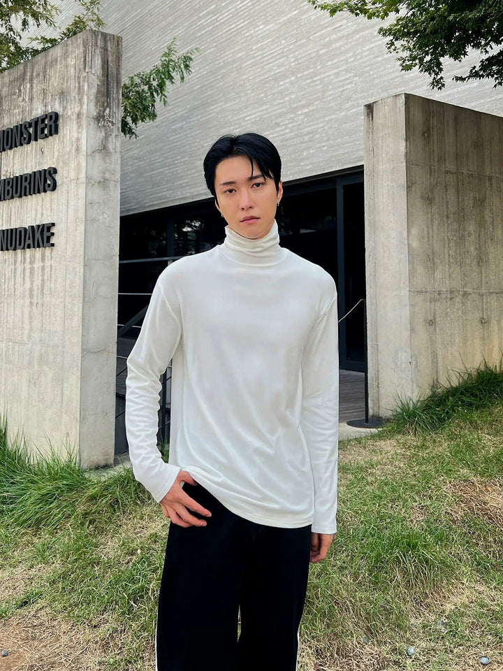 Turtleneck Slim Fit Bottoming Shirt