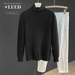 Turtleneck Slim Fit Flannel Sweater