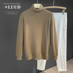 Turtleneck Slim Fit Flannel Sweater