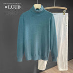 Turtleneck Slim Fit Flannel Sweater