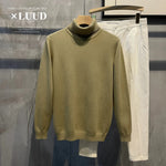 Turtleneck Slim Fit Flannel Sweater