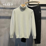 Turtleneck Slim Fit Flannel Sweater