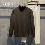 Turtleneck Slim Fit Flannel Sweater