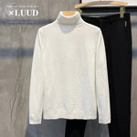 Turtleneck Slim Fit Flannel Sweater