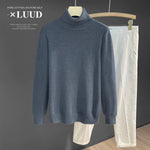 Turtleneck Slim Fit Flannel Sweater