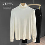 Turtleneck Slim Fit Flannel Sweater