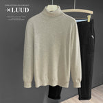 Turtleneck Slim Fit Flannel Sweater