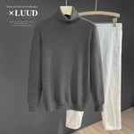 Turtleneck Slim Fit Flannel Sweater