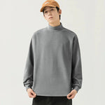 Turtleneck Velvet Sweatshirt