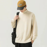 Turtleneck Velvet Sweatshirt