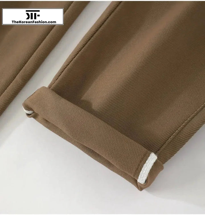 Twill Tapered Suit Pants
