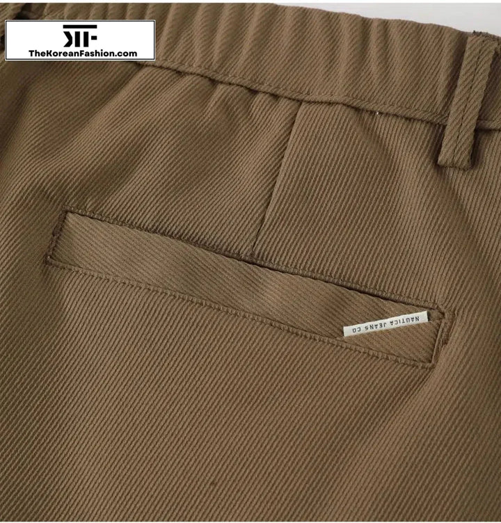 Twill Tapered Suit Pants