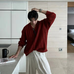 Twist Oversized V-neck Sweater