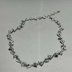 Twisted Geometric Pattern Choker Necklace