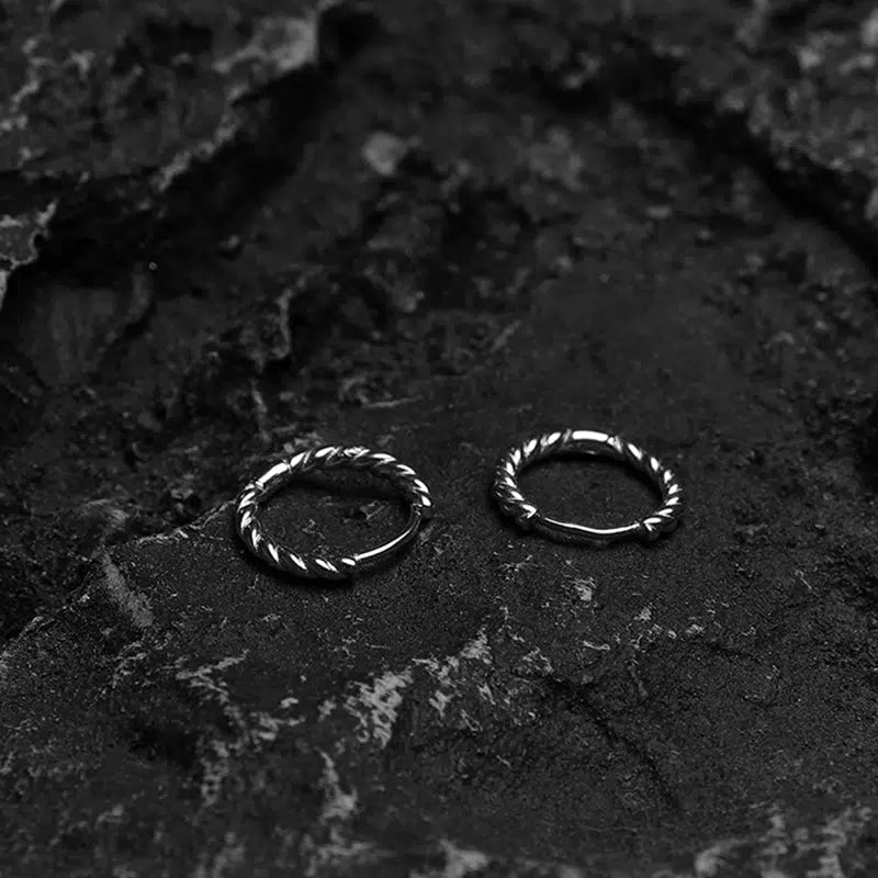 Twisted Hoop Earrings