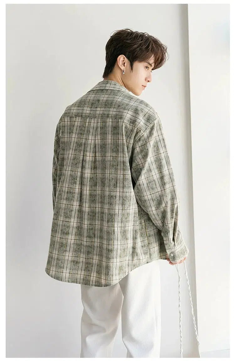 Two Piece Plaid Shirt