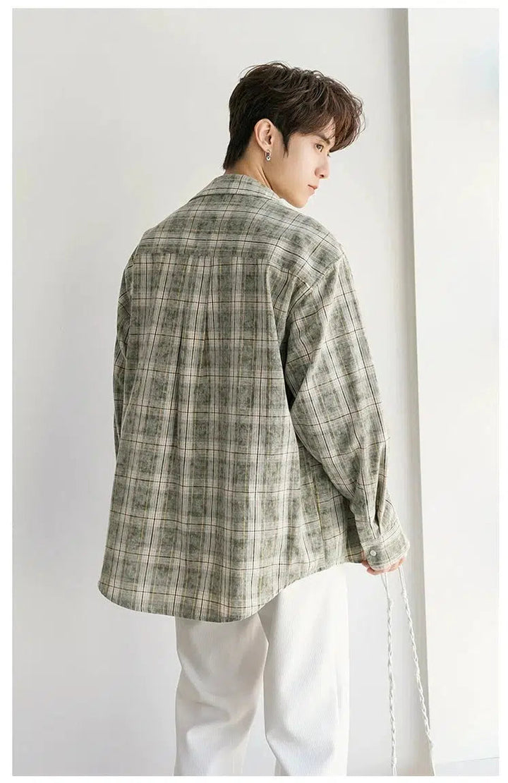 Two Piece Plaid Shirt
