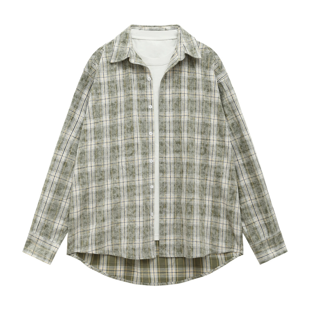 Two Piece Plaid Shirt