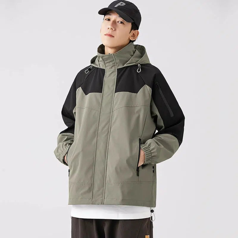 Two Piece Set Outdoor Fleece Hooded Jacket