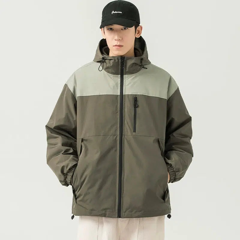 Two Piece Set Outdoor Fleece Hooded Jacket