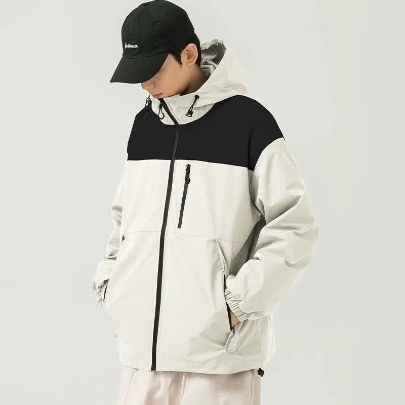 Two Piece Set Outdoor Fleece Hooded Jacket
